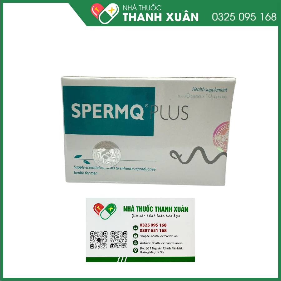 SPERMQ PLUS Giúp tăng số lượng và chất lượng tinh trùng